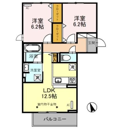 アザレアの物件間取画像